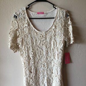 Isaac Mizrahi Knit Lace Dress
